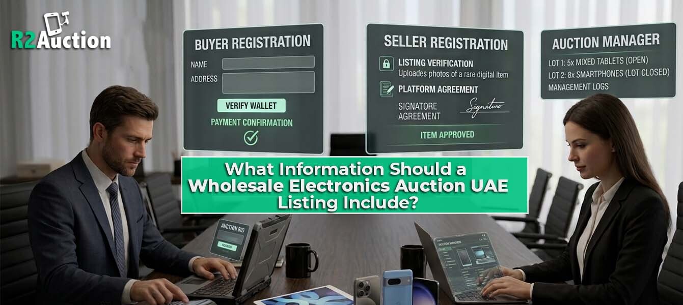 What Information Should a Wholesale Electronics Auction UAE Listing Include?